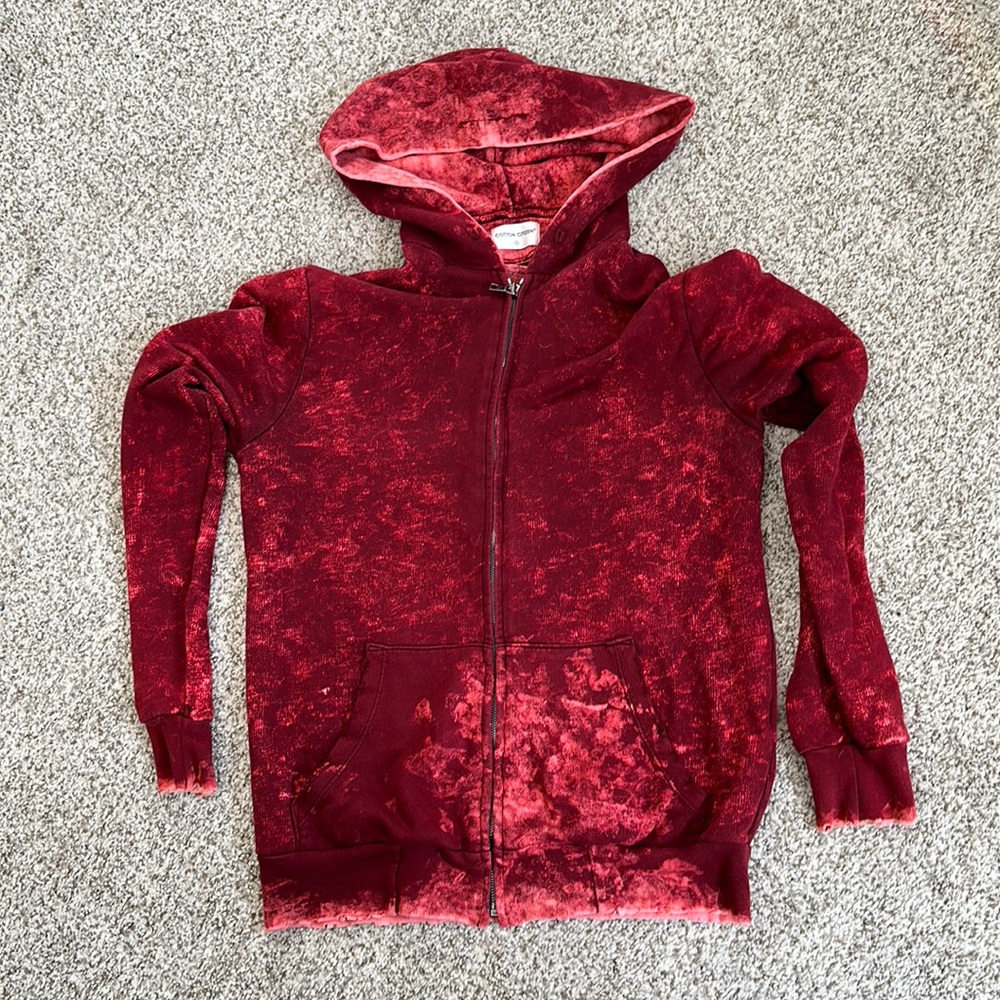 Cotton Citizen Distressed Zip Up Hoodie (S)